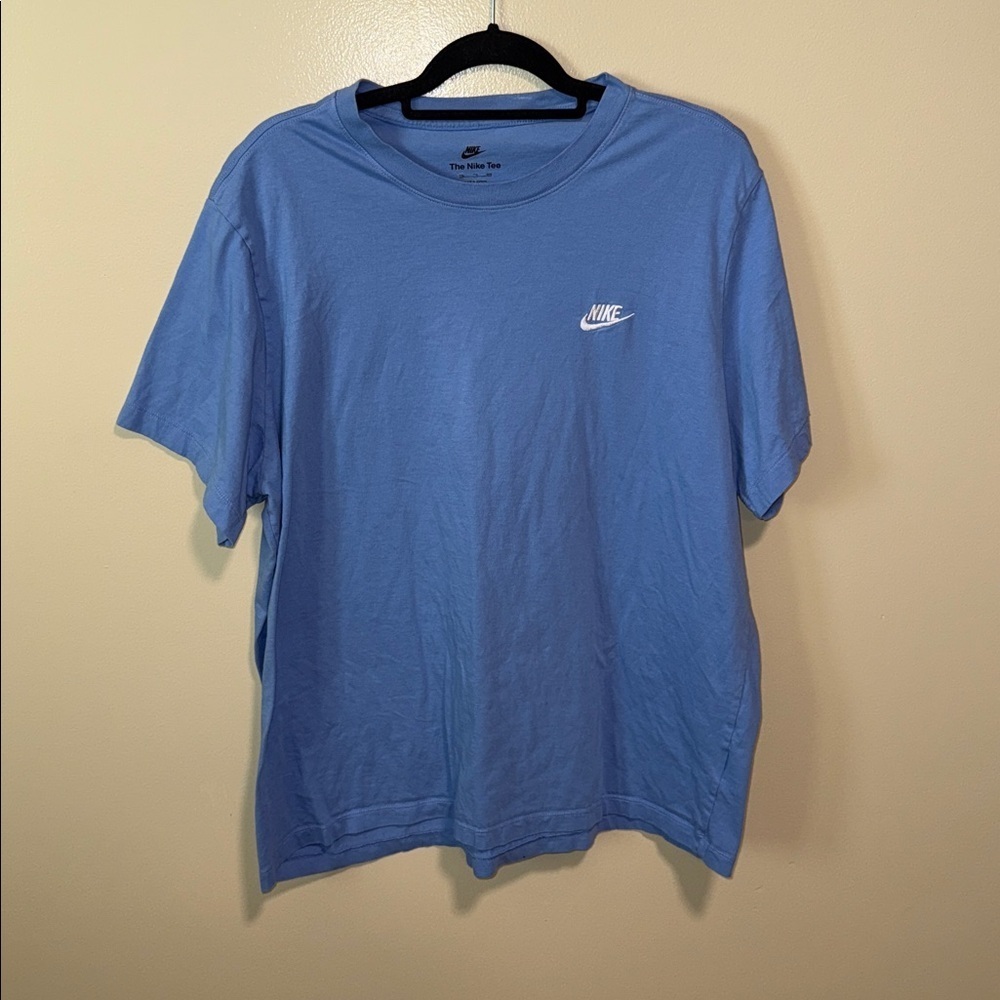 Nike Sky Blue Tee with White Logo size 2xl